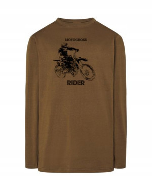 Longsleeve męski nadruk motor MOTOCROSS r.M
