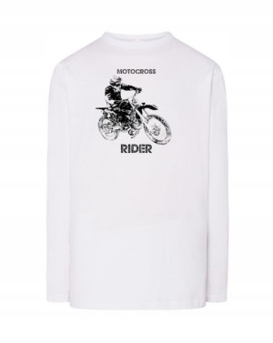 Longsleeve męski nadruk motor MOTOCROSS r.S