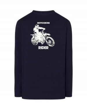 Longsleeve męski nadruk motor MOTOCROSS r.S