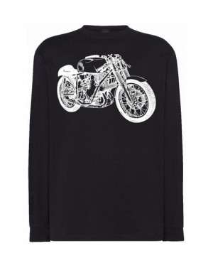 Longsleeve męski nadruk Motor Motocykl r.5XL