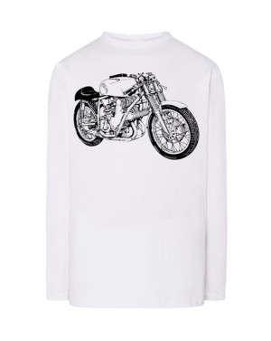 Longsleeve męski nadruk Motor Motocykl r.S
