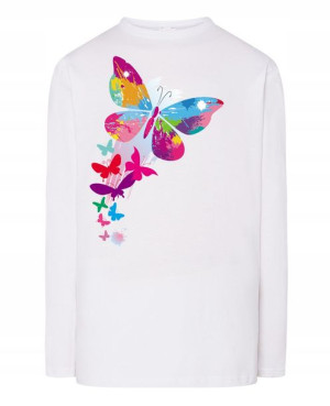 Longsleeve męski nadruk Motyl Rozm.XL