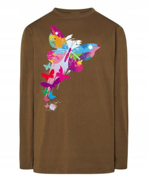 Longsleeve męski nadruk Motyl Rozm.XS