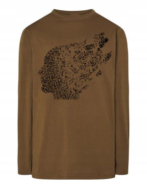Longsleeve męski nadruk Muzyka Głowa Nutki r.XL