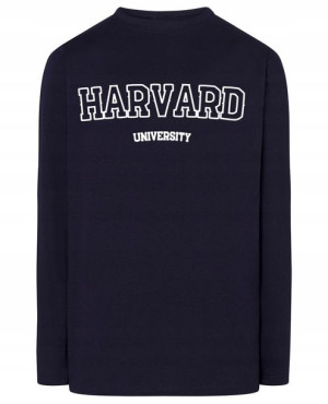 Longsleeve męski nadruk napis HARVARD r.5XL