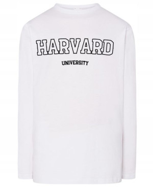 Longsleeve męski nadruk napis HARVARD r.XS
