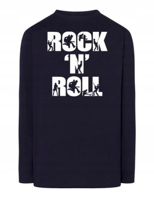 Longsleeve męski nadruk napis ROCK’n ROLL r.4XL