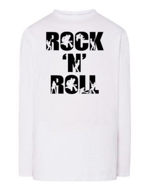 Longsleeve męski nadruk napis ROCK’n ROLL r.4XL