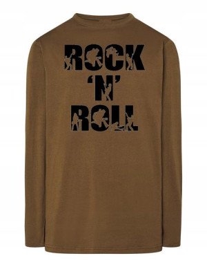 Longsleeve męski nadruk napis ROCK’n ROLL r.S