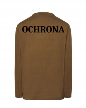 Longsleeve męski nadruk Ochrona Rozm.XS