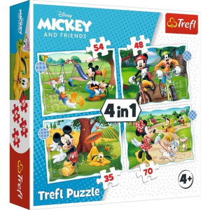 Puzzle 4w1 dzień mickiego