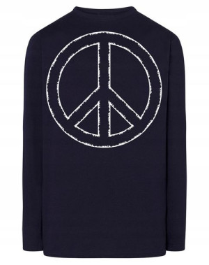 Longsleeve męski nadruk Pacyfka Znak Pokój r.5XL