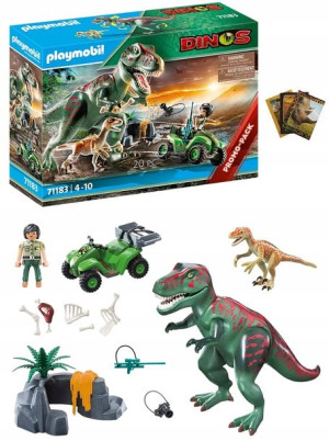Playmobil Dinos Atak T-rexa Dinozaur Klocki 71183 + Gratis Zeszyt