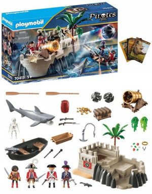 Playmobil Pirates 70413 Twierdza żołnierzy Piraci + Gratis Zeszyt