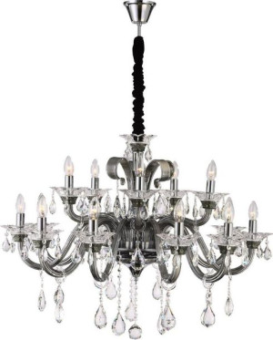 Lampa Glitter (03) (fi) 95x70-134 Cm Srebrny