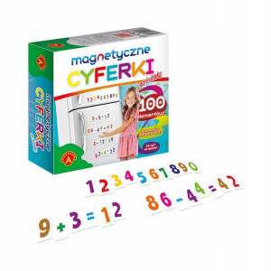 Cyferki Magnetyczne Na Lodówkę Magnesy 100el.