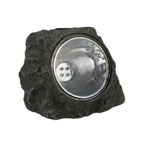 Lampa solarna KAMIEŃ DUŻY IP44 szara 4 x LED