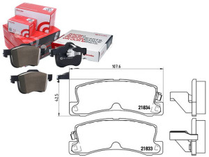Klocki Hamulcowe Toyota Camry 86-91 Tył Brembo