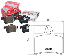 Klocki Hamulcowe Citroen C5 01-08 Tył Brembo