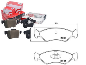 Klocki Hamulcowe Ford Fiesta Ka 89- Brembo