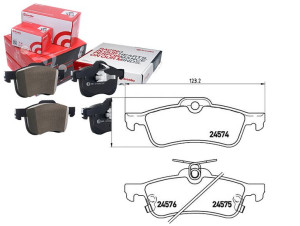 Klocki Hamulcowe Toyota Yaris 06- Tył Brembo
