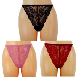 3x Stringi Damskie R. Uniwersalny