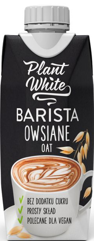 Napój owsiany dla baristów Bez Cukru 330 ml Plant White Barista Owsiane
