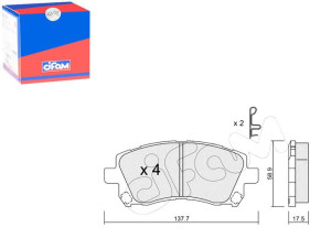 Klocki Hamulcowe Subaru Forester 97-00 Cifam