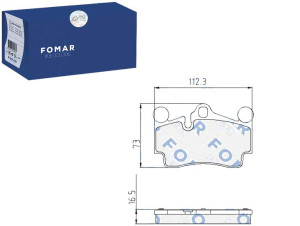 Klocki Hamulcowe Vw Touraeg Audi Q7 Kpl Fomar Foma