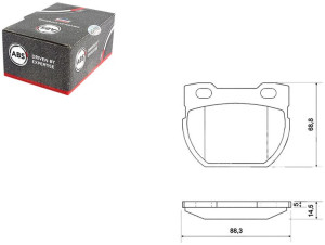 Klocki Hamulcowe Land Rover Defender 90- Tył A.b.s