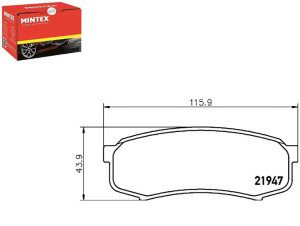 Klocki Hamulcowe Mintex 4605a389 4605a458 44666009