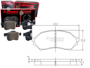 Klocki Hamulcowe Mazda 323f 8 98 Nipparts Nipparts