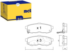 Klocki Hamulcowe Mazda Mpv Ii 03-05 Tył Metelli