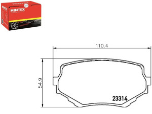 Klocki Hamulcowe Mintex 5520065d10 5520077 5520065