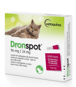 Dronspot krople na odrobaczanie dla dużych kotów