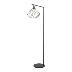 Lampa podłogowa GoodHome Smertrio 1-punktowa E27 czarna