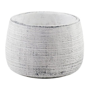 Osłonka doniczki 17 cm szara