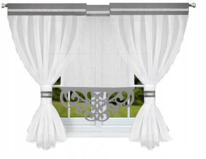 KOMPLET Firana TOSKANIA 260x160 PANEL+Zasłony