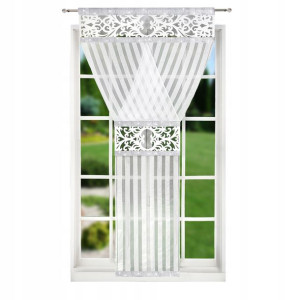 Firana Panel OSLO 120x250 DŁUGA CYRKONIE Ażur