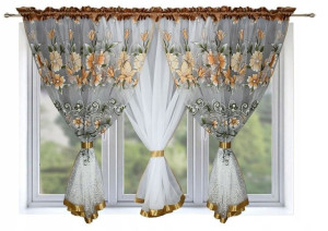 Firana Gotowa KOLUMBIA 400x150 WOALKwiaty