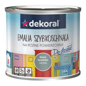 Emalia Do dzieła Dekoral szara komórka 0,5 l