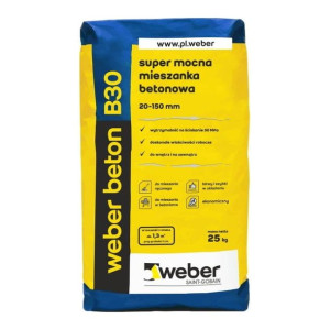 Super mocna mieszanka betonowa Weber beton B30