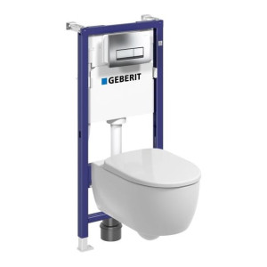 Zestaw podtynkowy WC Geberit Unifix Modo pure oval chrom
