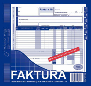 Druk Faktura Netto 102-2e