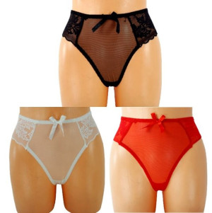 3x Stringi Damskie R. Uniwersalny