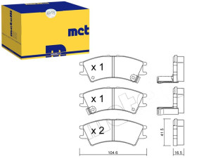 Klocki Hamulcowe Hyundai Atos 1,0 97- Metelli