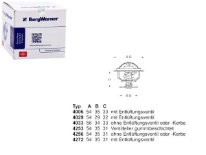 Termostat Vw 87c 1,5-1,8 Wahler