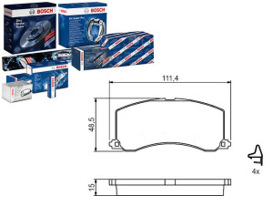 Klocki Hamulcowe Suzuki Baleno 1.3-1.9d 07.95-05.0