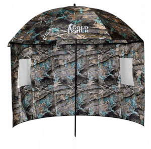 Maskujący Parasol Wędkarski Z Osłoną 210cm
