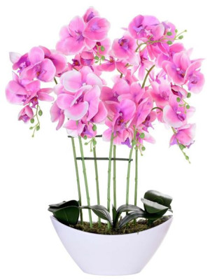 Storczyk Sztuczny Orchidea W Doniczce 56 Kwiatów